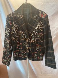 Giacca in velluto scuro