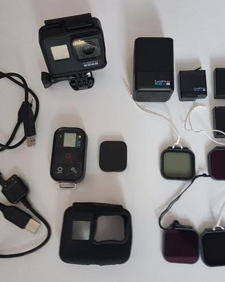 Gopro Hero 7 Black+Feyiutech WG+accessori