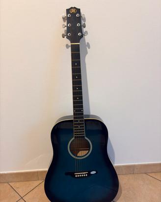 Chitarra Sx custom blu
