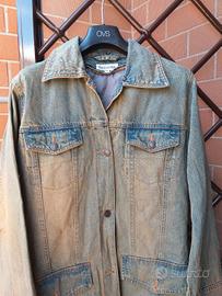 cappotto in jeans imbottito 