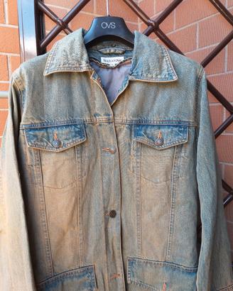 cappotto in jeans imbottito 