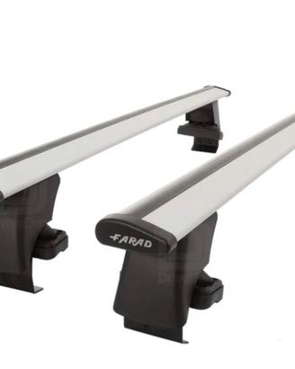 Farad-Barre portatutto Aerodynamic silver con kit