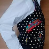 Gilet Versace Uomo in Velluto Stampa Sci Anni 80