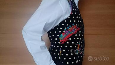 Gilet Versace Uomo in Velluto Stampa Sci Anni 80