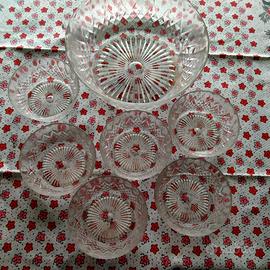 Macedonia 7 pezzi in vetro soffiato