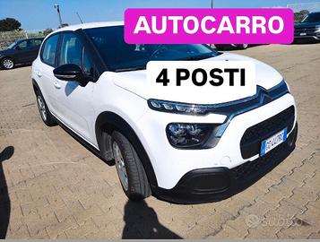 CITROEN C3 1.5 100cv AUTOCARRO 4 POSTI - Anno 2021