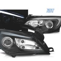FARI PER OPEL ASTRA J 10-15 A TUBO LED NERO