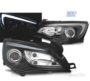 FARI PER OPEL ASTRA J 10-15 A TUBO LED NERO