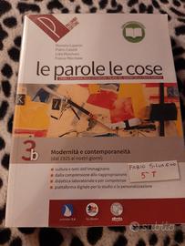 libro scolastico  Le parole le cose