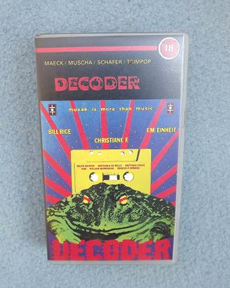 Decoder  - VHS/PAL - Video Originale, UK - 1989