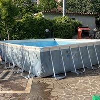 piscina400x400x120 intex con pompa e filtro sabbia