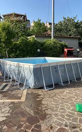 piscina400x400x120 intex con pompa e filtro sabbia