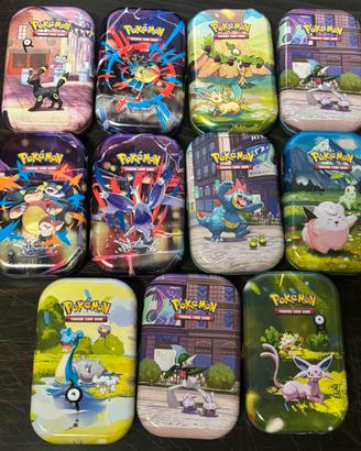 Lotto 11x mini tin Pokémon vuote - 1