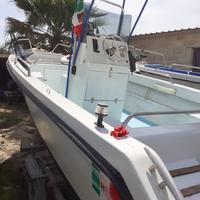 Barca tonnetto 5,40 con motore johnson 40cv 2 temp