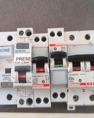 Magnetotermici 5 pezzi