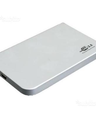 Case/box usb IDE in alluminio x HD 2,5 nuovo