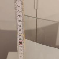 Lampadario/Applique/plafoniera in vetro bianco e t