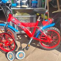 bici bambino spiderman 