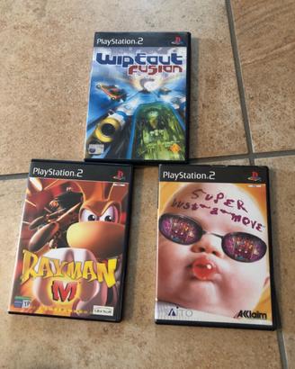 PS2 Rayman - Super Bust A Move - WipEout Fusion