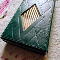 Cover in pelle verde per HiBy R6 III (Gen 3)