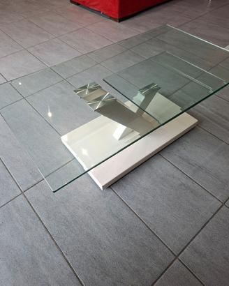 Tavolino da salotto moderno in vetro temperato