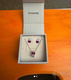 Set collana e orecchini nuovi Brosway in argento