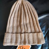 Berretto 100% Cashmere, Beige Marrone chiaro