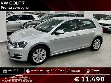 Volkswagen GOLF 7 1.6 TDI 5p. FINANZIABILE