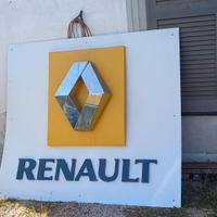 Grande insegna RENAULT (scritta e logo)-Vintage