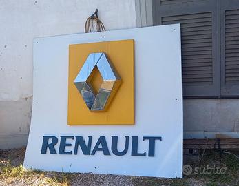 Grande insegna RENAULT (scritta e logo)-Vintage