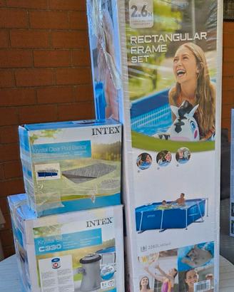 Piscina intex, pompa filtro, copertura piscina