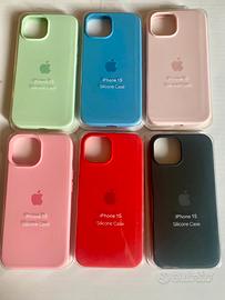 Cover apple silicone iphone 13 e 15 stock