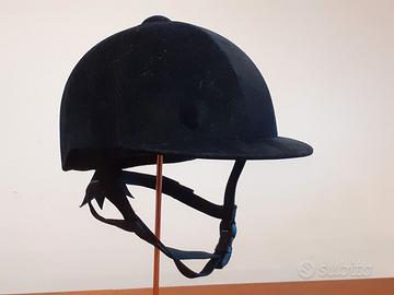 Casco da equitazione fantino vellutato tg 52