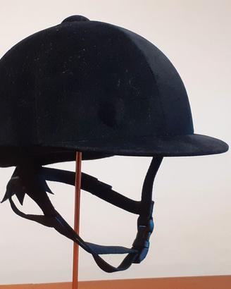 Casco da equitazione fantino vellutato tg 52