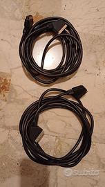 2 Cavi Scart di 5 m ciascuno