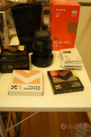 SEL24105G Sony FE 24-105mm f/4 G OSS + filtri