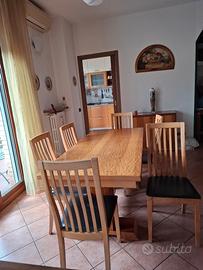 tavolo da sala e 6 sedie 