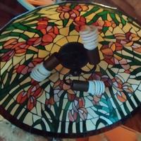 lampadario artigianale vetro e piombo 