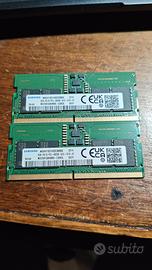 2 molduli sodim Samsung 8g per laptop 