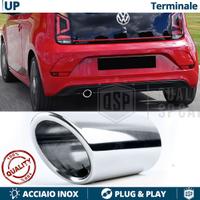 TERMINALE di Scarico per VW UP in ACCIAIO Cromato