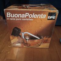 paiolo elettrico in puro rame martellato 