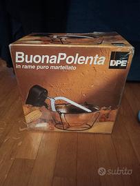 paiolo elettrico in puro rame martellato 