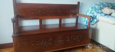 Cassapanca Intarsiata a mano 