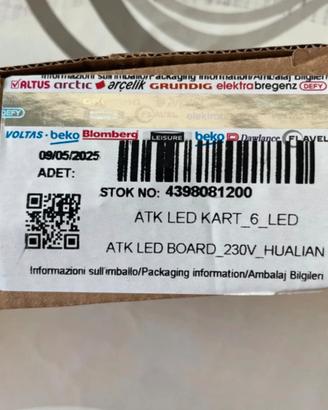 Scheda LED Frogo Beko Whirlpool 4398081200