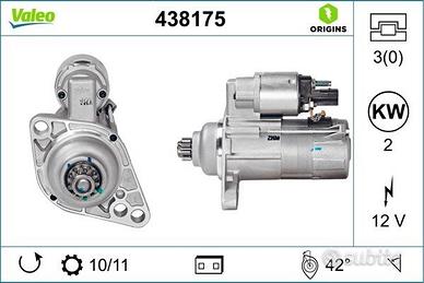 Motorino Avviamento Audi A3 8P 2003-2010 1.9-2.0