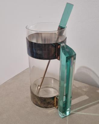 Guzzini Brocca  in metallo argentato e lucite
