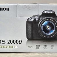 CANON 2000D + 18-55 III – SIGILLATA -