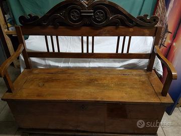 cassapanca in legno fine 900