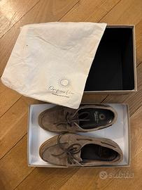 Scarpe barca uomo in camoscio