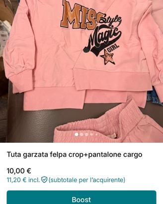 Set 10 capi bambina 6/7 anni a scelta